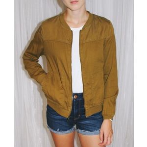 Old navy green bomber